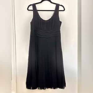 Silk black fully lined dress size 4 by Sigrid Olsen.